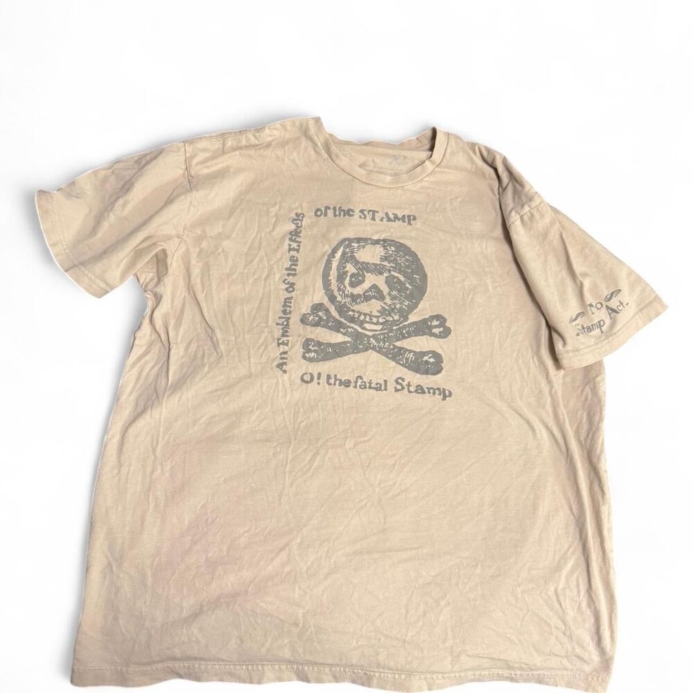Unbranded Men's Tan and Cream T-shirt